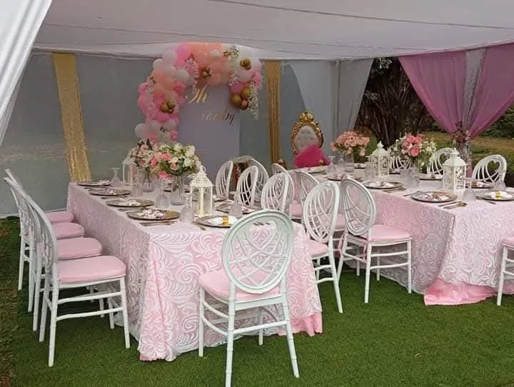 Tables Dressed With Cloth & Overlays